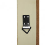 Zelma White/Brushed Gold Finish Wall Mirror, Wood, Mirrored, White