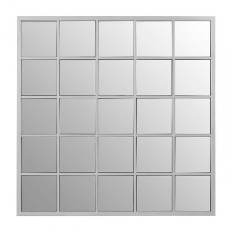 Descartes Medium Wall Mirror, Silver