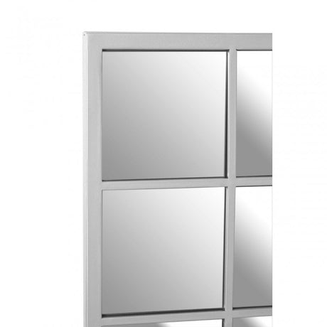 Descartes Medium Wall Mirror, Silver
