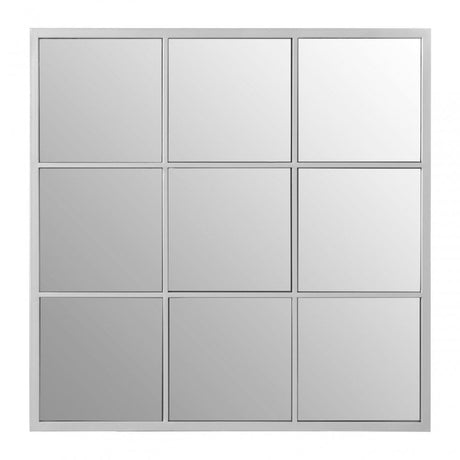 Descartes Medium Wall Mirror, Silver