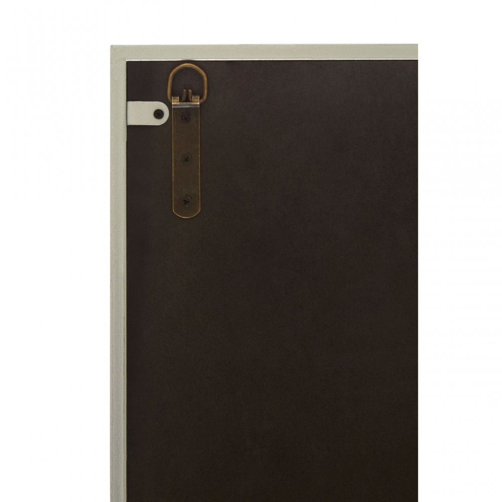 Descartes Medium Wall Mirror, Silver