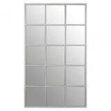 Descartes Large Wall Mirror, Mirrored Glass, Stainless Steel, Silver