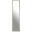 Descartes Portrait Wall Mirror, Mirrored Glass, Stainless Steel, Silver