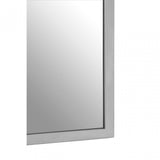 Descartes Portrait Wall Mirror, Mirrored Glass, Stainless Steel, Silver