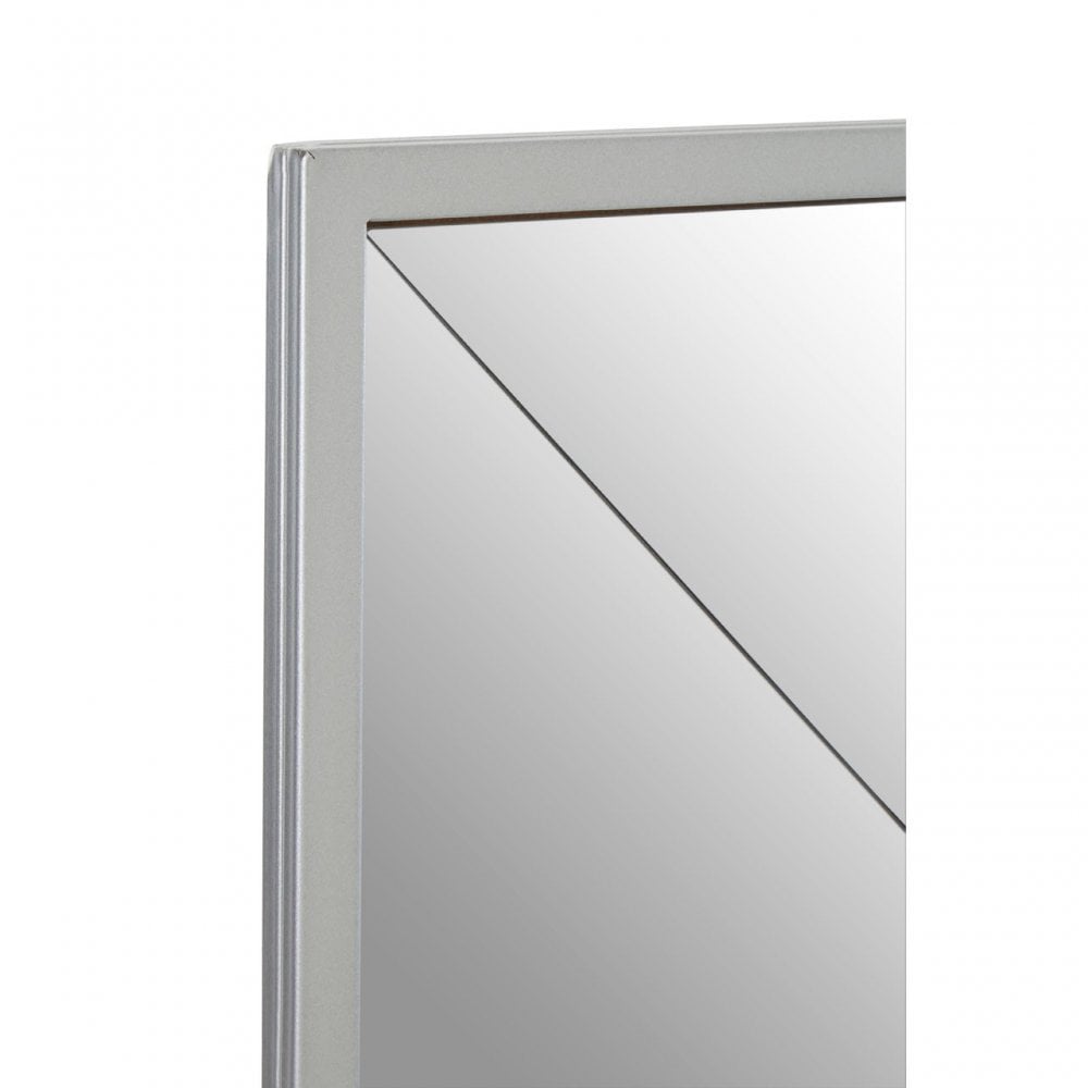 Descartes Large Solar Effect Wall Mirror, Mirrored Glass, Stainless Steel, Silver