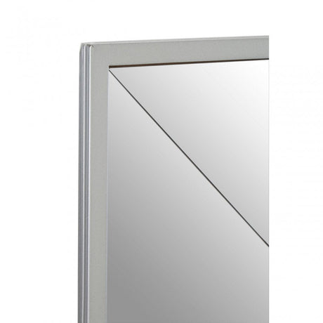 Descartes Large Solar Effect Wall Mirror, Mirrored Glass, Stainless Steel, Silver
