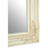 Zelma Bone White Wall Mirror, Wood, Mirrored, White