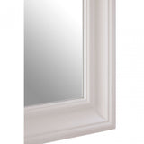 Zelma White Finish Wall Mirror, Wood, Mirrored, White