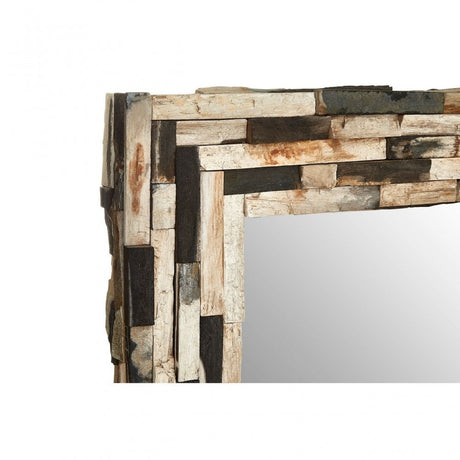 Artefacto Rectangular Wall Mirror, Brass