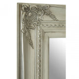 Bourbin Rectangular Silver Wall Mirror, Silver