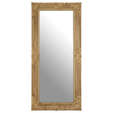 Chloe Wall Mirror, Wood, Mirrored Glass, Wood, Natural