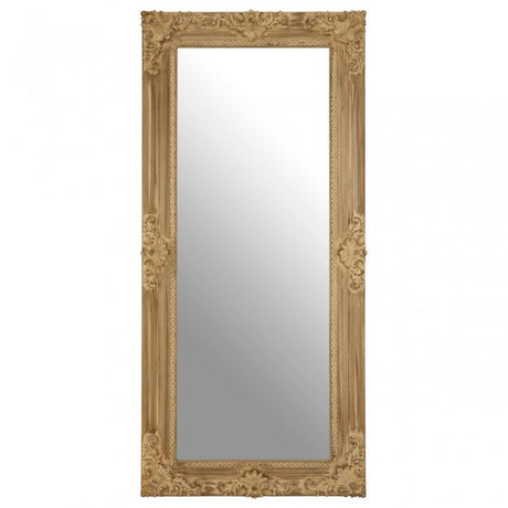 Chloe Wall Mirror, Wood, Mirrored Glass, Wood, Natural