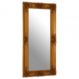 Carmen Wall Mirror, Wood, Mirrored Glass, Wood, Gold