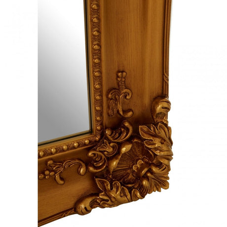 Carmen Wall Mirror, Wood, Mirrored Glass, Wood, Gold