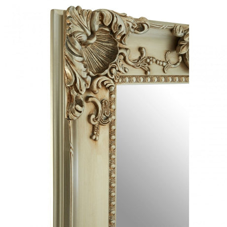 Cara Wall Mirror, Wood, Mirrored Glass, Wood, Silver