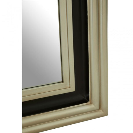 Camila Wall Mirror, Wood, Mirrored Glass, Wood, Silver