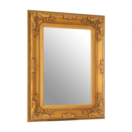 Celeste Wall Mirror, Wood, Mirrored Glass, Wood, Gold