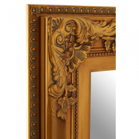 Celeste Wall Mirror, Wood, Mirrored Glass, Wood, Gold