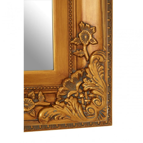 Celeste Wall Mirror, Wood, Mirrored Glass, Wood, Gold