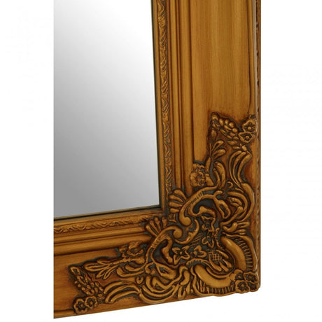 Carly Wall Mirror, Wood, Mirrored Glass, Wood, Gold