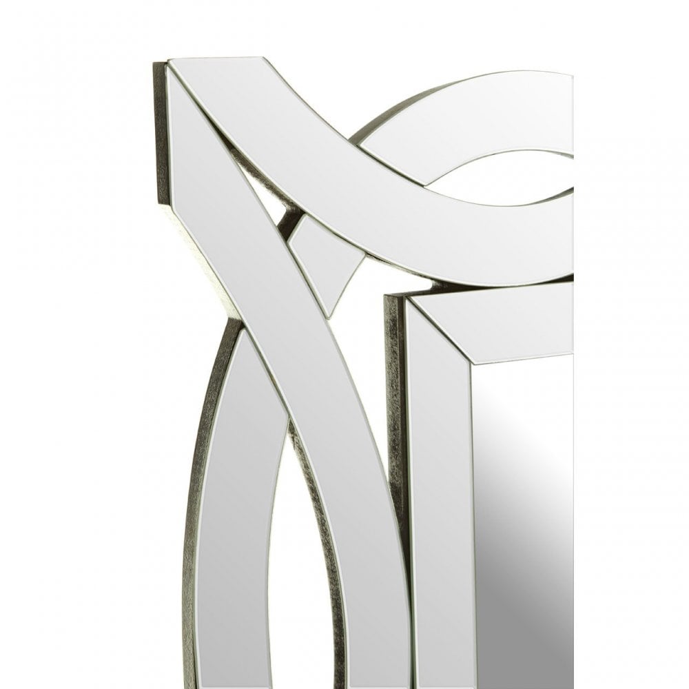 Ginnette Wall Mirror, Silver