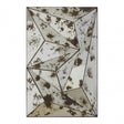 Rizzar 3D Triangular / Speckled Wall Mirror, Glass, Plywood, Black