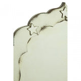 Rizzar Arched / Star Detail Wall Mirror, Glass, Plywood, Black