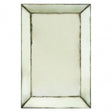 Rizzar Large Bevelled Wall Mirror, Glass, Plywood, Black