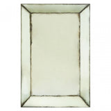 Rizzar Large Bevelled Wall Mirror, Glass, Plywood, Black