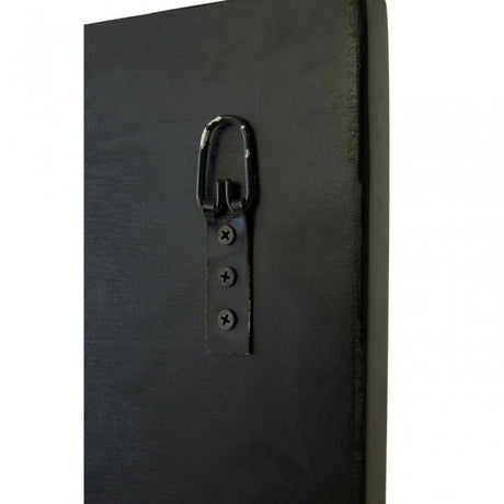 Rizzar Multi 3D Design Wall Mirror, Glass, Plywood, Black