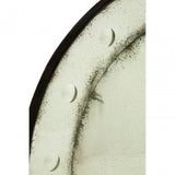 Rizzar Bubble Effect Convex Wall Mirror, Glass, Plywood, Black
