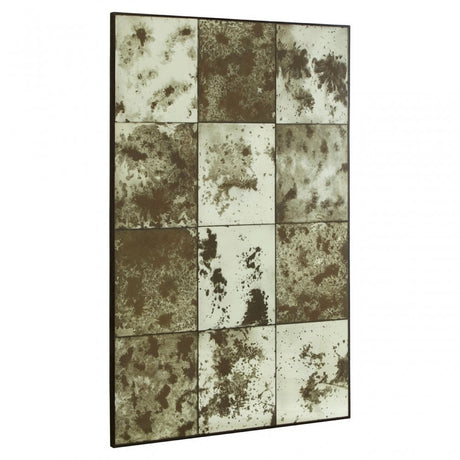 Rizzar Mozaic / Speckled Wall Mirror, Glass, Plywood, Black