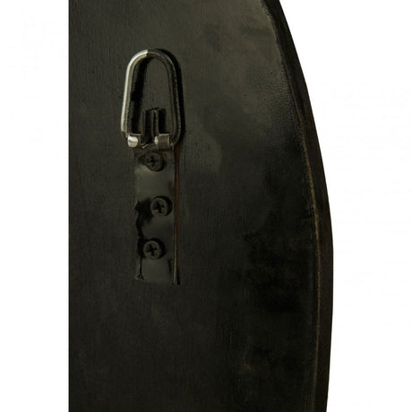 Rizzar Arched Mozaic Wall Mirror, Glass, Plywood, Black