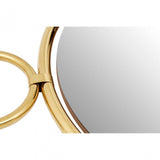 Meissa Round Pendant Wall Mirror, Mirrored Glass, Gold