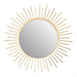 Meissa Sunburst Wall Mirror, Mirrored Glass, Gold