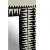Issey Wall Mirror, Glass, Resin, White