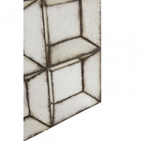 Rizzar Medium Multi Box Design Wall Mirror, Glass, Plywood