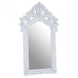 Gwenith Wall Mirror, Crystal Mirror, Silver
