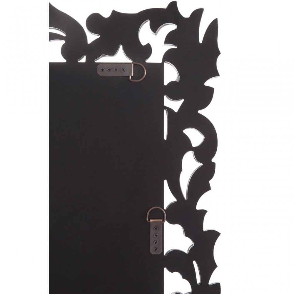 Geonna Wall Mirror, Crystal Mirror, Silver