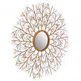 Zodiac Twig Wall Mirror, Glass, Gold