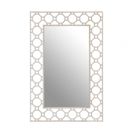 Zodiac Arabesque Wall Mirror, Glass, Silver
