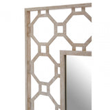 Zodiac Arabesque Wall Mirror, Glass, Silver