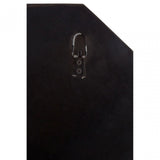 Rizzar 3D Hexagonal Wall Mirror, Glass, Plywood, Black