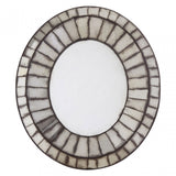 Rizzar Oval 3D Mozaic Wall Mirror, Glass, Plywood