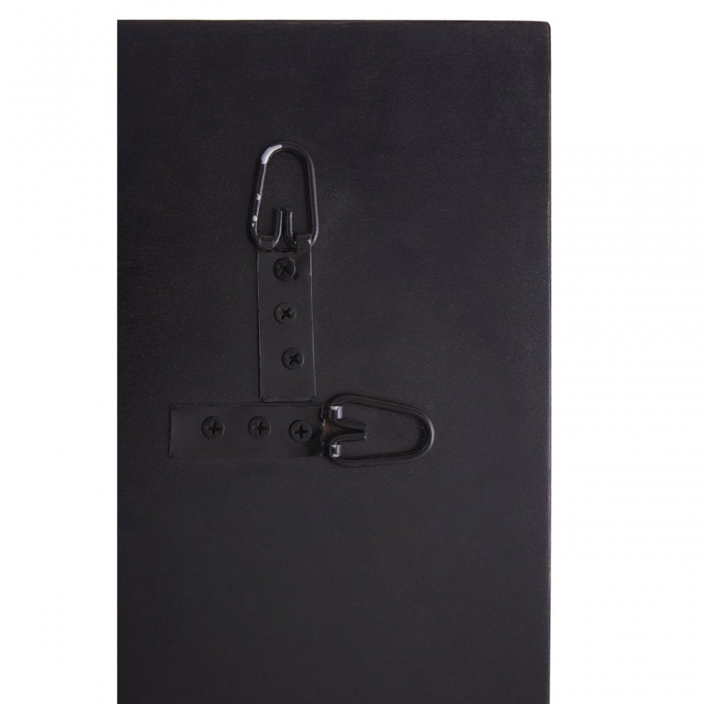 Rizzar Mosaic Asymmetric Wall Mirror, Glass, Plywood, Black