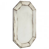 Rizzar Venetian Wall Mirror, Glass, Plywood, Black