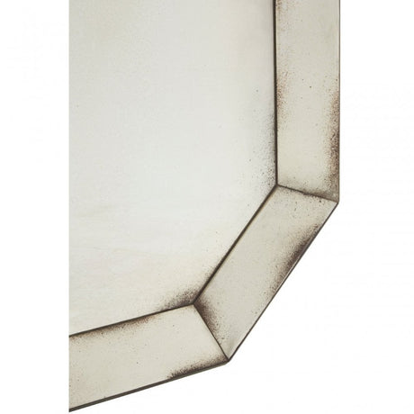 Rizzar Venetian Wall Mirror, Glass, Plywood, Black