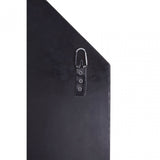 Rizzar Venetian Wall Mirror, Glass, Plywood, Black