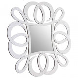 Gladis Wall Mirror, Crystal Mirror, Silver