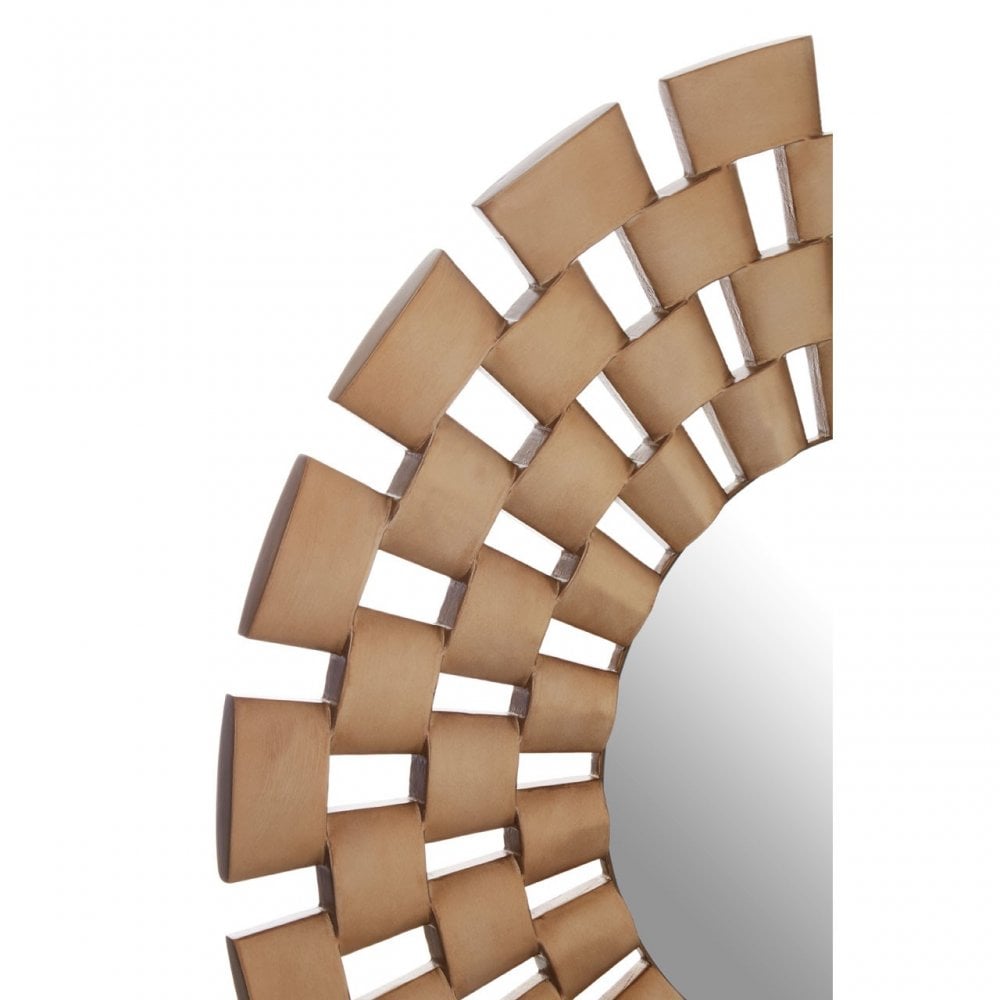 Geela Wall Mirror, Crystal Mirror, Silver